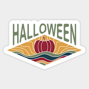 Vintage Halloween Pumpkin Sticker